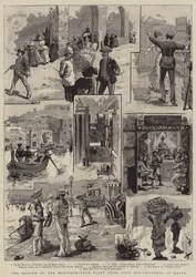 Die Rückkehr der Mittelmeerflotte aus der Suda-Bucht, Skizzen in Malta